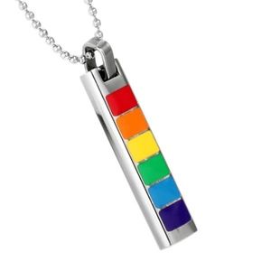 'Color Awareness' Stainless Steel Necklace
